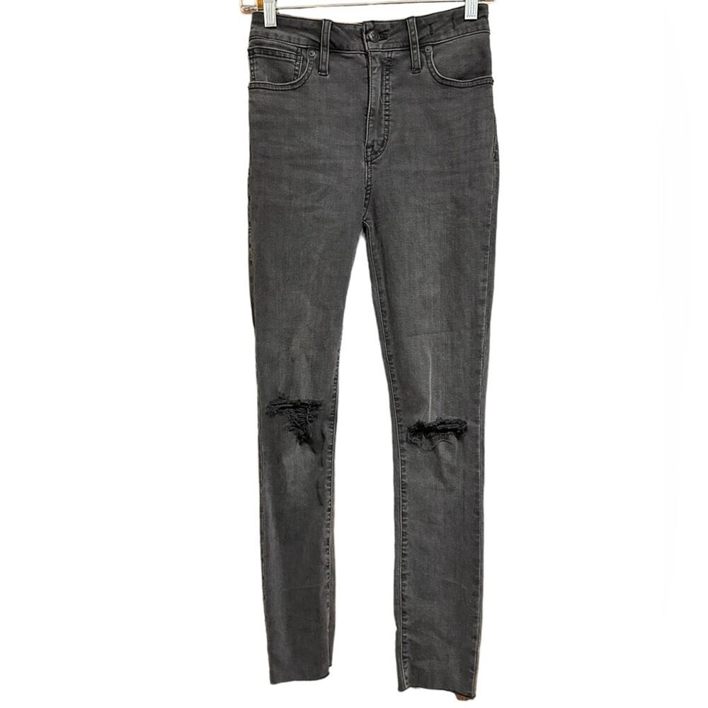 Madewell Curvy High-Rise Skinny Jeans in Black Sea Size 24 - Picture 4 of 8